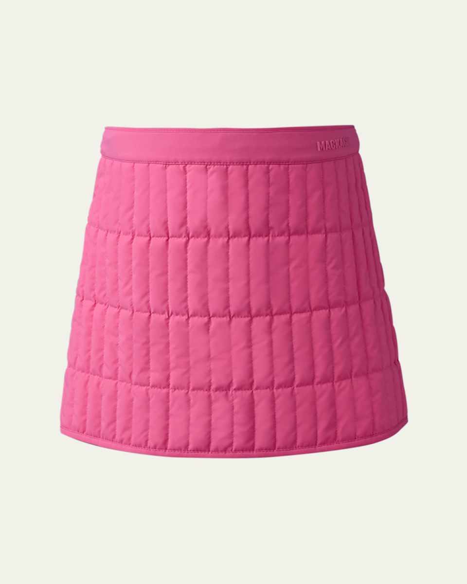 Girls Taya Vertical Quilted Down Skirt, Size 8-